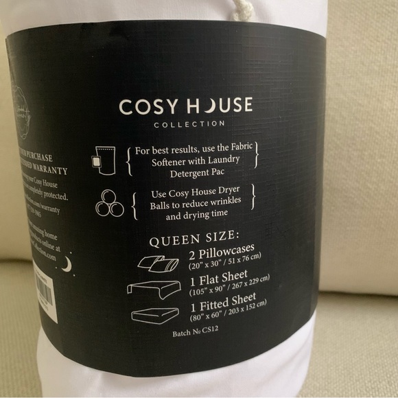 New $169 Luxury Bed Sheets Bamboo Viscose Blend in White - Picture 4 of 10